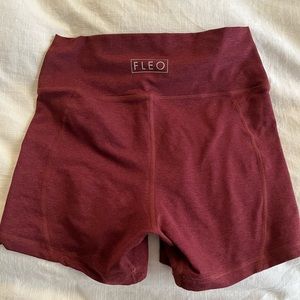 Fleo heather workout shorts